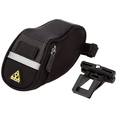 Image of Topeak Aero Wedge with Fixer F25 Seat Pack Black/Silver, Medium