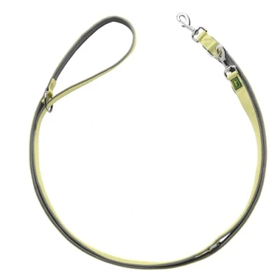 Image of HUNTER Neoprene Adjustable Lead Colour: Matcha Grey, Durable Nylon, 3 Way Adjustment, Soft Padding, Ideal for Everyday Use and Training, Size: 25 200