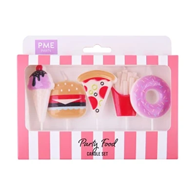 Image of PME Party Food Pick Candles, Pack of 5