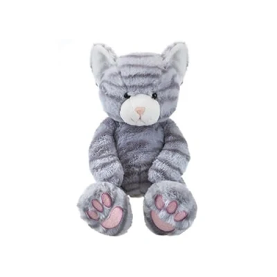 Image of PMS 456208 Grey Stuffed Animal Luxury Plush Floppies Cat (36cm) 1 Piece for Children and Adults, Multicolor