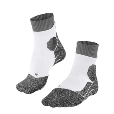 Image of FALKE Women&#039;s RU Trail W So Functional Yarn Anti Blister 1 Pair Running Socks, White 2003, 2.5 3.5