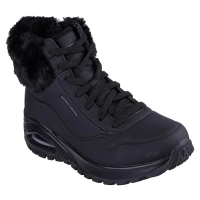 Image of Skechers UNO RUGGED women&#039;s Mid Boots in Black