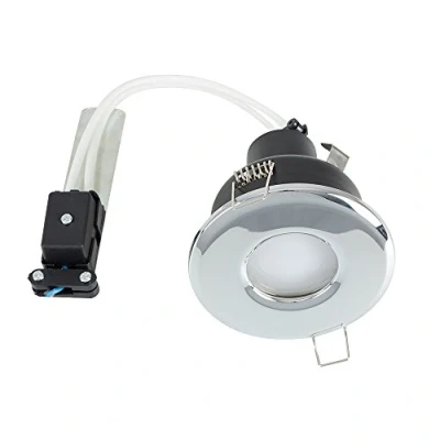 Image of MiniSun Bathroom/Shower/Soffit IP65 Rated Polished Chrome GU10 Recessed Ceiling Downlight