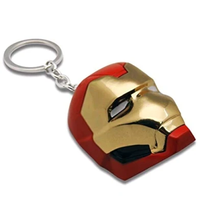 Image of CARTOON GROUP Marvel Avengers Iron Man Mask Keyring Metal (14 x 9.5)