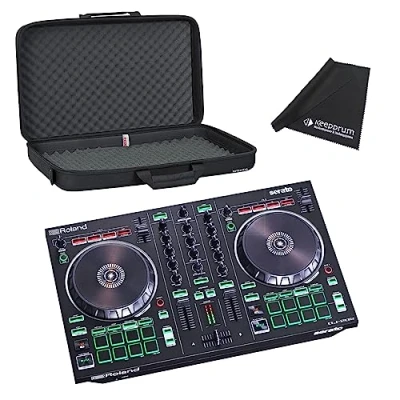 Image of Roland DJ 202 2 Channel 4 Deck USB Controller + Gator Bag Keepdrum Microfibre Cloth