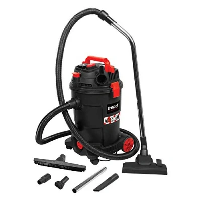 Image of Trend T33 M Class Professional Wet &amp; Dry Dust Extractor, High Performance With Power Take Off, 1200W, 240V, T33A , Black