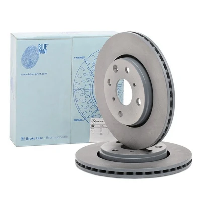 Image of 1613819880, 1618862380, 1630633180, 4246F0, 4246J0 Brake disc BLUE PRINT ADT343198 Front Axle 247mm 20mm 4 Hole 100mm internally vented Coated