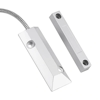 Image of Zerodis Wired Metal Door Window Magnetic Contact Sensor Detector Switch Alarm Home Garage Security Kit