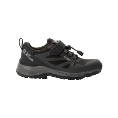 Image of Jack Wolfskin Villi Hiker Texapore Low K Walking Shoe, Black, 13.5 UK Child