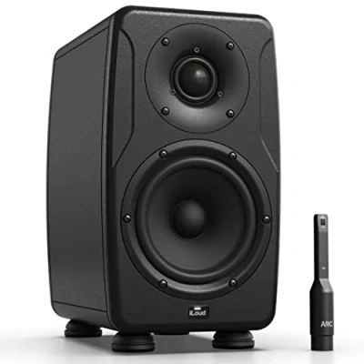 Image of IK Multimedia iLoud Precision 5, nearfield studio monitor, 5&quot; Woofer + 30 mm Tweeter, 135W RMS, Coherent phase &amp; time response, built in ARC room calibration system, incl. measurement mic X MONITOR