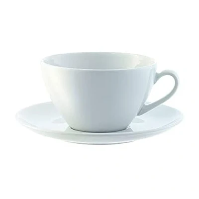 Image of LSA Dine Bread/Cake Plate Coupe Ø16cm Set of 4 Handmade Porcelain DI21