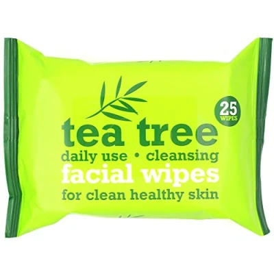 Image of 8 Packs of Australian Tea Tree &amp; Peppermint Daily Cleansing Wipes 200 Facial for Oil/Makeup Removal and Clean Healthy Skin