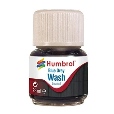Image of Humbrol AV0206 Enamel Wash modellers washes effect Blue Grey 28ml