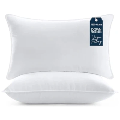 Image of Utopia Bedding Pillows 2 Pack, (King, White) Hotel Quality Pillows, Luxury Bed Pillow for Back, Stomach or Side Sleepers