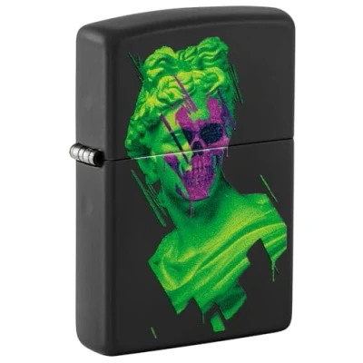 Image of Zippo Lighter, Metal, Black Matte