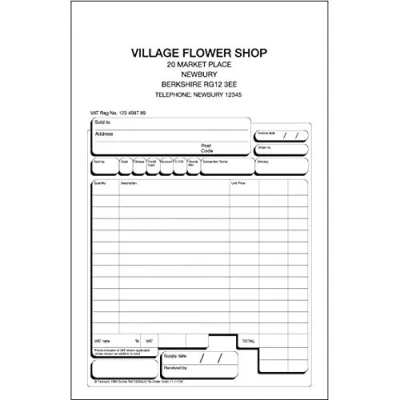 Image of Rexel Twinlock Scribe 855 Sales Receipt 3 Part Refill (Pack of 75)