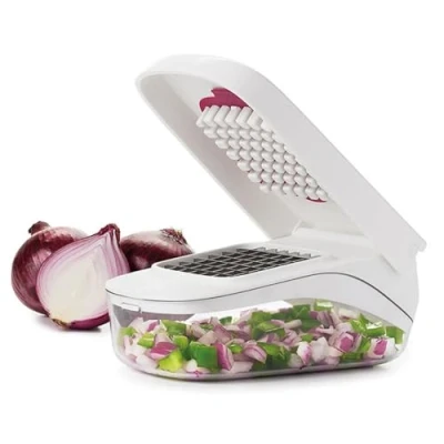 Image of Quick Push Vegetable Chopper,Onion Chopper Food Dicer,Salad Veg Dicer Veggie Chopper,Kitchen Fruit Cutter