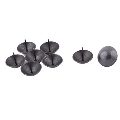 Image of Sourcingmap Metal Furniture Round Head Thumb Tack Nail Decoration Pushpin 40 x 38mm 8pcs Black