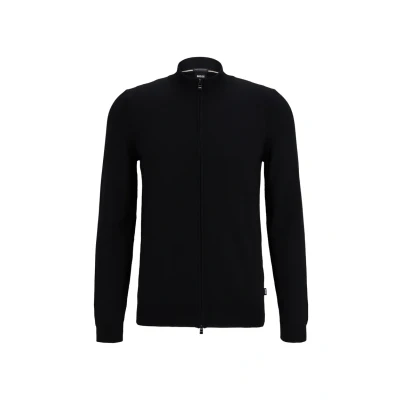 Image of BOSS Balonso Cardigan, Men&#039;s, Size: Small, Black