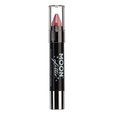 Image of Iridescent Glitter Paint Stick/Body Crayon makeup for the Face &amp; Body by Moon 3.5g Cherry