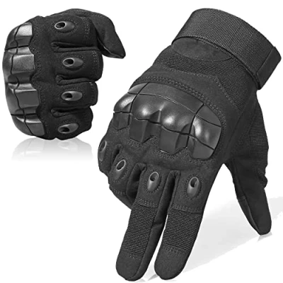Image of WTACTFUL Touch Screen Full Finger Gloves for Airsoft Painball Motorcycle Cycling Motorbike Men Women X Large Black