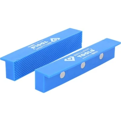 Image of BRILLIANT TOOLS BT156941 Vice Jaws with V Profile, 2 Piece Set, Plastic [Powered by KS Tools], 1