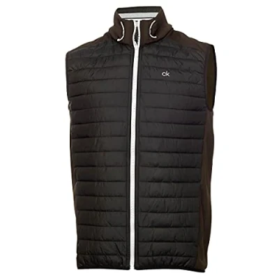 Image of Calvin Klein Mens Hybrid Gilet Khaki/Dark Khaki M