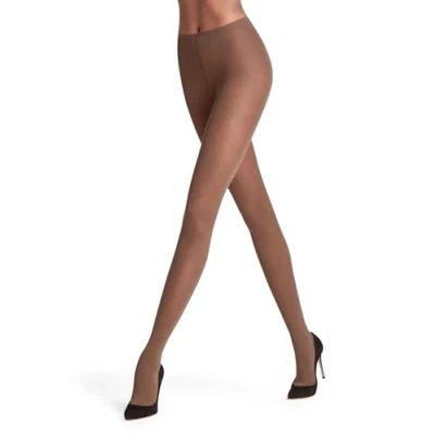 Image of FALKE Women&#039;s Matt Deluxe 30 DEN W TI Sheer Plain 1 Pair Tights, Brown (Espresso 5188), XL