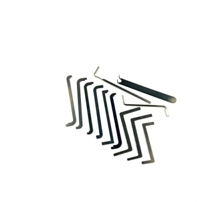 Image of TPM Go Lock Pick Tensioner Locksmith Crowbar Set with 1pcs Car Tension Tool Push Rod Kit for Opening (12PCS)