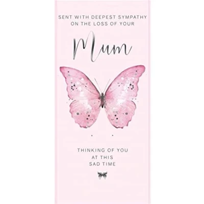 Image of Sympathy Card Sent With Deepest on the Loss of Your Mum