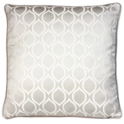 Image of Prestigious Textiles Solitaire Geometric Cushion Cream One Size