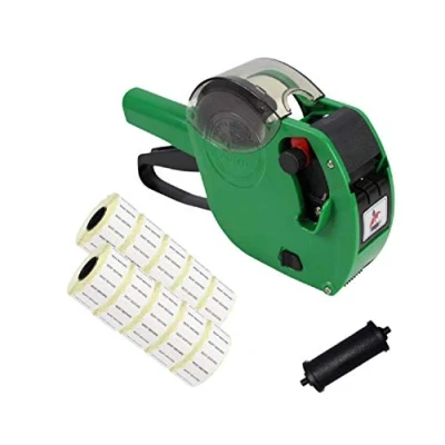 Image of Panther™ PL 2612 Date Coding Gun Starter Pack with 15,000 White Permanent &#039;Best Before&#039; Labels Black Text