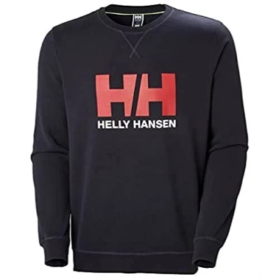 Image of Helly Hansen Mens HH Logo Crew Sweatshirt, 2XL, Navy
