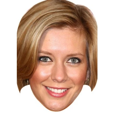 Image of FoxyPrinting Rachel Riley Celebrity Cardboard Party Face Mask Fancy Dress