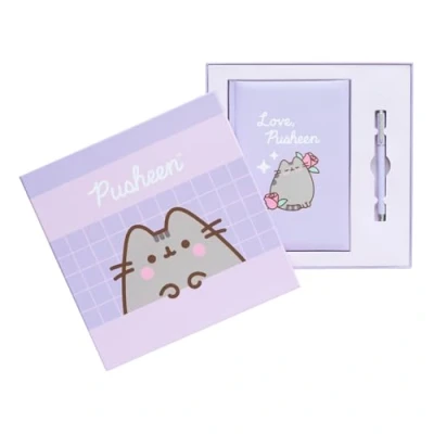 Image of Grupo Erik A5 Notebook With Pen &amp; Gift Box Pusheen Notebooks A5, Notepads Notepad, Sketchbook Dotted Journal, Gifts