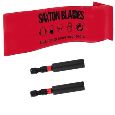 Image of Saxton Impact Duty Srewdriver Drill Driver Strong Magnetic Bit Holders 1/4 Inch Hex Shank Fit Bosch Makita Milwaukee Dewalt etc … (2 Pack)