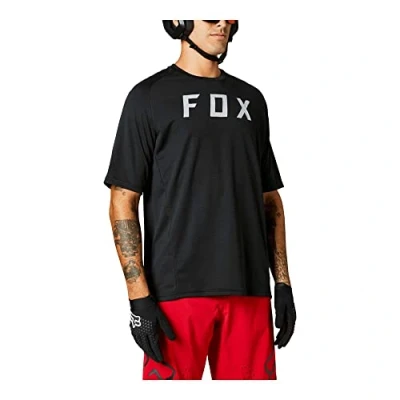 Image of Fox Racing Men&#039;s Defend Short Sleeve Mountain Biking Jersey Shirt, Black 2, Medium