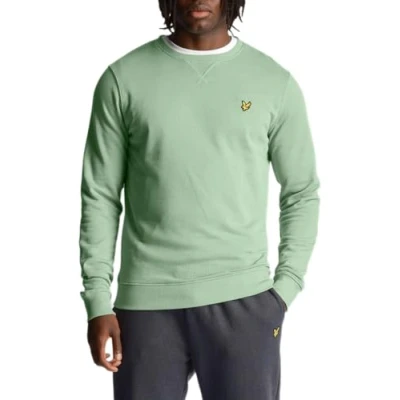 Image of Lyle &amp; Scott CREW NECK Sweatshirt, Men&#039;s, Size: Small, Glencoe green