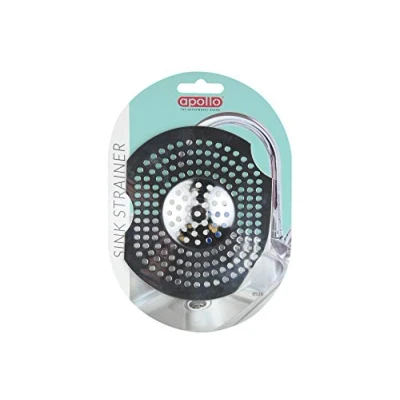 Image of APOLLO Stainless Steel Sink Strainer, Silver, 14.5x0x11.5
