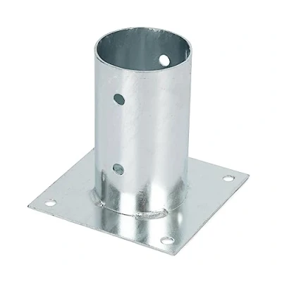 Image of GAH Alberts Screw On Sleeve for Circular Wooden Posts Hot Dip Galvanised Ø81 mm