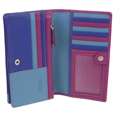 Image of Golunski Leather Ladies Purse/Wallet RFID Protected Montana Multi