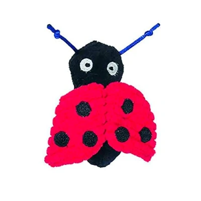 Image of Rosewood Other Jolly Moggy Catnip Tune Chaser Ladybird 12cm, clear