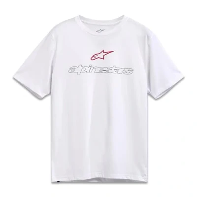 Image of Alpinestars Men&#039;s Linear Trace CSF Tee T Shirt, White, M