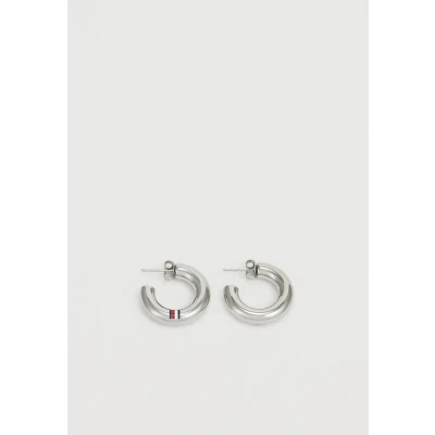 Image of Tommy Hilfiger Circles Earrings silvercoloured, Women&#039;s, Size: One Size, Silver coloured