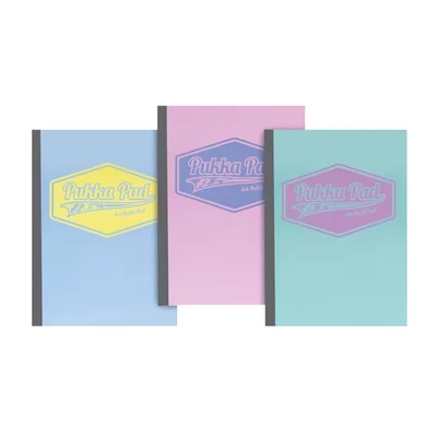 Image of Pukka A4 Pastel Refill Pad Blue/Pink/Mint Pack of 3