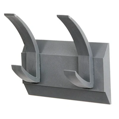 Image of Acorn Linear 2 Hat and Coat Wall Rack with Concealed Fixings Hooks (four hanging points) Graphite Code: 427662
