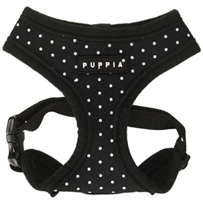 Image of Puppia Dotty Harness, Small, Black