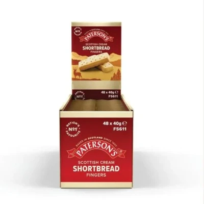 Image of Scottish Cream Shortbread Fingers Mini Packs 40g (Pack of 48)