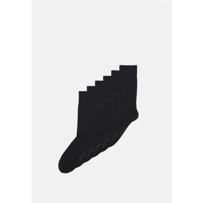 Image of Calvin Klein Underwear MEN Casual FLAT Carter 6 PACK Socks, Men&#039;s, Size: 9 11, Black