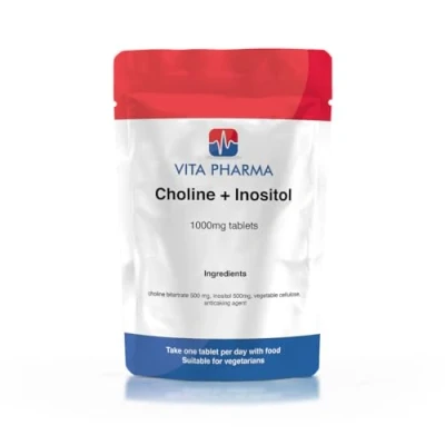 Image of VITA PHARMA Choline + Inositol 1000mg 120 Tablets